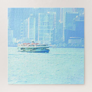 Honk Kong skyline puzzle Legpuzzel