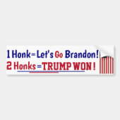 Honk Let's gaan Brandon Bumpersticker (Voorkant)