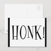 HONK LOUD CAR SOUND HORN BRIEFKAART (Voorkant / Achterkant)