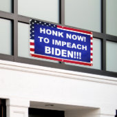 Honk nu om Biden te belemmeren Spandoek (Buitenkant Gebouw)