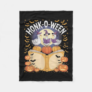 Honk-o-ween Goose Holiday Vibes voor plezier Hallo Fleece Deken