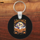 Honk-o-ween grappige ganzen Halloween kostuum voor Sleutelhanger (Voorkant)