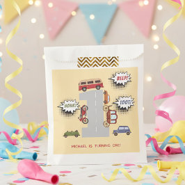 Honk piep toot retro voertuigen eerste jongen verj bedankzakje