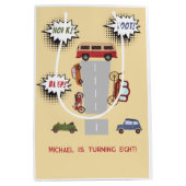 Honk piep toot retro voertuigen jongen verjaardag medium cadeauzakje (Voorkant)