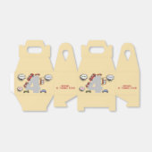 Honk piep toot retro voertuigen voort jongen verja bedankdoosjes (Uitgevouwen)