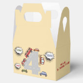 Honk piep toot retro voertuigen voort jongen verja bedankdoosjes (Geopend)