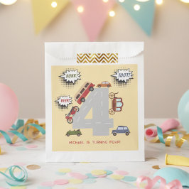 Honk piep toot retro voertuigen voort jongen verja bedankzakje