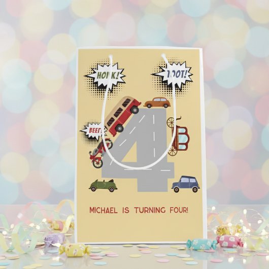 Honk piep toot retro voertuigen voort jongen verja medium cadeauzakje