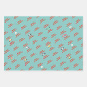 Honk piep toot voertuigen jongen verjaardag inpakpapier vel (Voorkant 3)