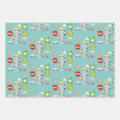 Honk piep toot voertuigen jongen verjaardag inpakpapier vel (Voorkant 2)