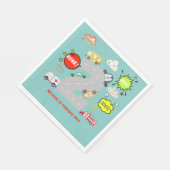 Honk piep toot voertuigen jongen verjaardag servet (Hoek)