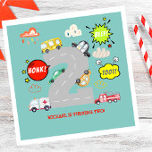 Honk piep toot voertuigen jongen verjaardag servet