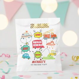 Honk piep van gelukkig voertuigen jongen verjaarda bedankzakje