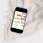 Honk Piep Vroom Kinder Auto Verjaardagsfeestje Kaart