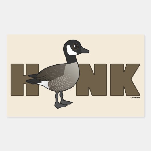 HONK RECHTHOEKIGE STICKER (Voorkant)