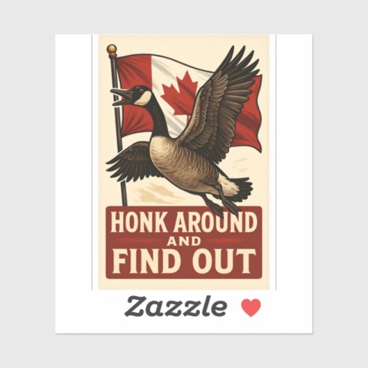 Honk Rond en Kom erachter 🇨🇦 Sticker (Vel)
