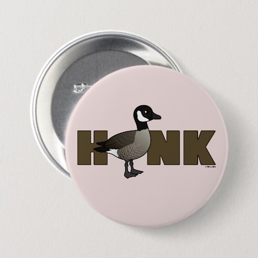 HONK RONDE BUTTON 7,6 CM (Voorkant /achterkant)