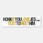 Honk Text Jesus Bumpersticker (Voorkant)