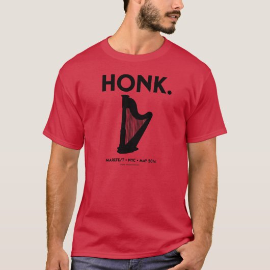 Honk Unisex T-shirt (kardinaal) (Voorkant)