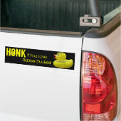 Honk voor de Bumpersticker van Duckies (Op Truck)