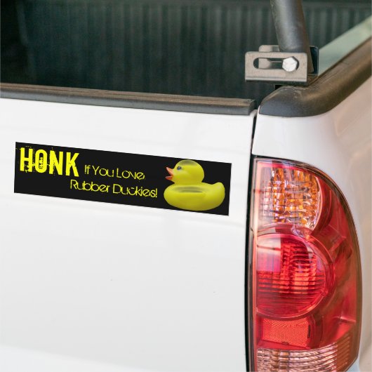 Honk voor de Bumpersticker van Duckies (Op Truck)