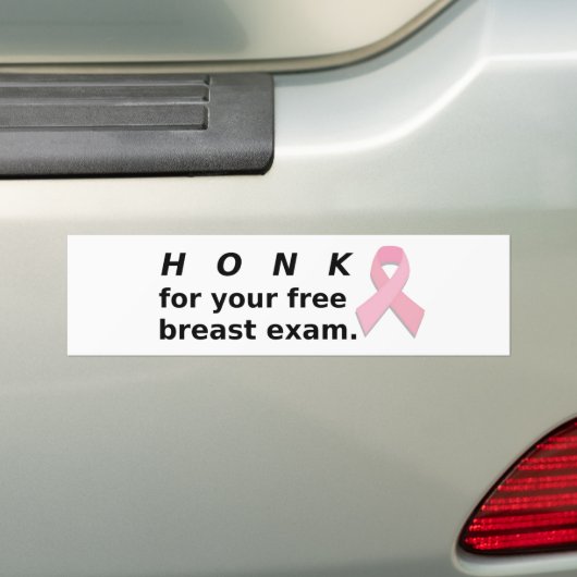 Honk voor examen. bumpersticker (Op auto)