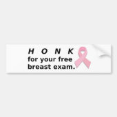 Honk voor examen. bumpersticker (Voorkant)