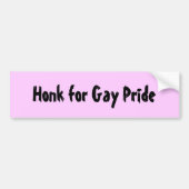Honk voor Gay Pride Bumpersticker (Voorkant)