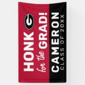 Honk voor het Georgische Afstudeerder Spandoek (Verticaal)