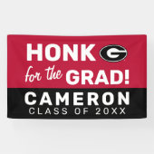 Honk voor het Georgische Afstudeerder Spandoek (Horizontaal)