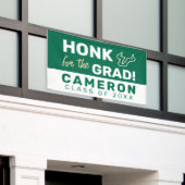 Honk voor het USF-Afstudeerder Spandoek (Buitenkant Gebouw)