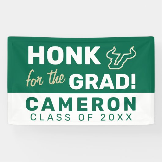 Honk voor het USF-Afstudeerder Spandoek (Horizontaal)