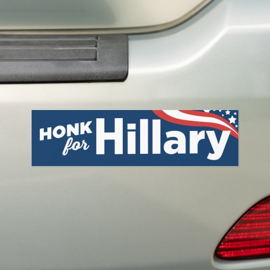 Honk voor Hillary Clinton 2016 Bumpersticker (Op auto)