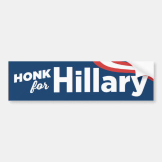 Honk voor Hillary Clinton 2016 Bumpersticker