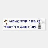 Honk voor Jezus Bumpersticker (Voorkant)