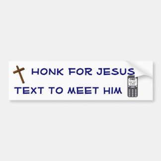 Honk voor Jezus Bumpersticker