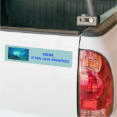 Honk voor Manatees Bumpersticker (Op Truck)