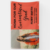 Honk voor onze Quarantined Afstudeerder Outdoor Ba Spandoek (Verticaal)