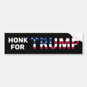 HONK VOOR TRUMP BUMPERSTICKER (Voorkant)