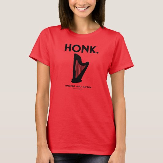 Honk Women's T-shirt (rood) (Voorkant)