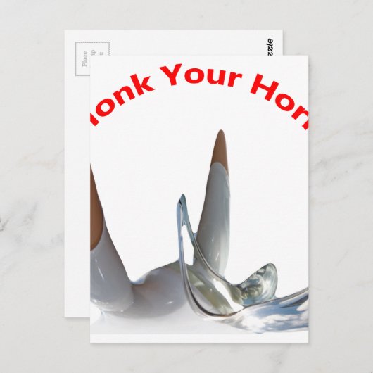 Honk Your Horn Briefkaart (Voorkant / Achterkant)