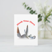 Honk Your Horn Briefkaart (Staand voorkant)