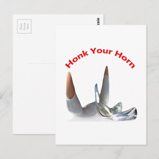 Honk Your Horn Briefkaart (Voorkant / Achterkant)