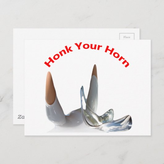 Honk Your Horn Briefkaart (Voorkant / Achterkant)