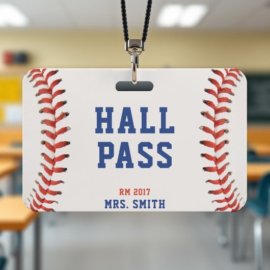 Honkaart voor baseball softball school leraar stud badge