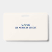 Honkaart voor baseball softball school leraar stud badge (Achterkant)