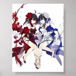 Honkai Impact 3e Seele verdubbelde gelukzaligheid Poster