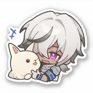 Honkai Star Rail Chibi Arlan en Peppy Sticker