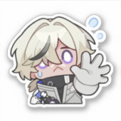 Honkai Star Rail Chibi Arlan Sticker (Voorkant)
