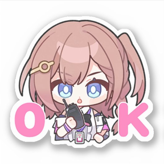 Honkai Star Rail Chibi Asta Sticker (Voorkant)